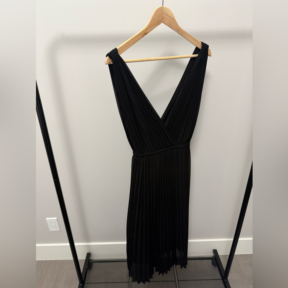 Wilfred Black Pleated Dress